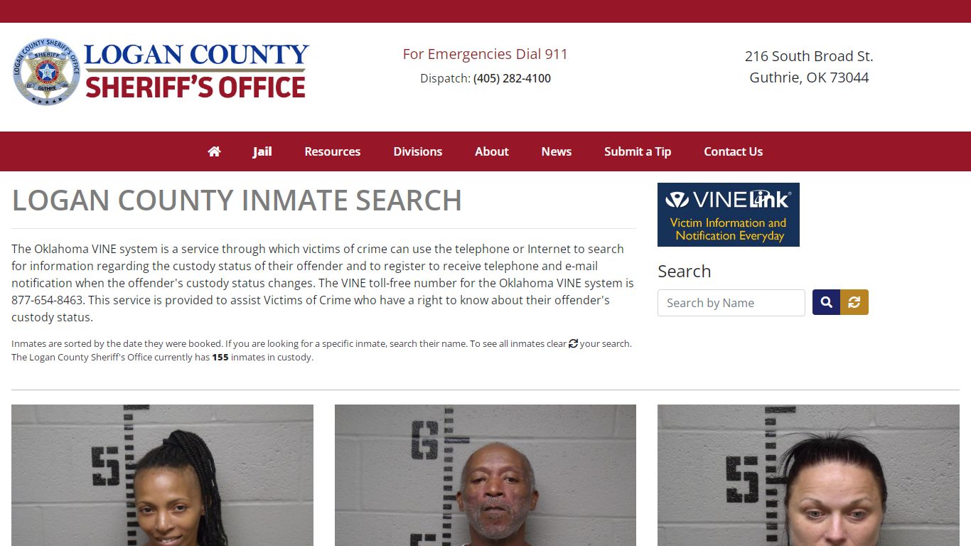 Inmate Search - Logan County Sheriff's Office